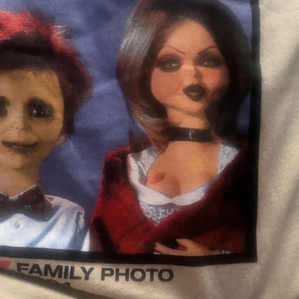 Chucky Family Photo Graphic Tee - White